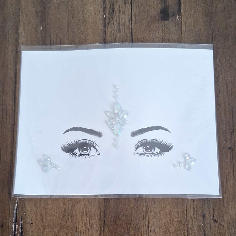 Rhinestone Face Gems Jewels Face Crystal Stickers